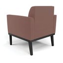 Ver mais imagens de Kit 2 Poltronas Decorativas Isabella Pés Fixo em Madeira Preto Veludo Rose G19 - Gran Belo