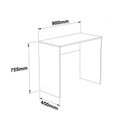 Ver imagem 3 de Escrivaninha Reta 90cm Branca