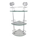 Ver imagem 1 de Porta Shampoo Canto Triplo C/ Grade e Vidro de 8mm Florence