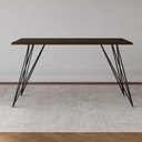 Ver imagem 4 de Mesa de Jantar Trama Plus Base Preto com Tampo Amêndoa 150 x 90 - Asturias - Cor: Marrom