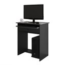 Ver imagem 2 de Mesa / Escrivaninha PR Com Bandeja Retrátil Pés Anti-umidade Bordas Ergonômicas 1 Gaveta Cor preto