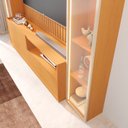 Ver imagem 4 de Rack com Painel para TV até 75 Polegadas Ripado com LED e Vidro Reflecta 100% MDF 219CMX223CM Vitoria Regia Yescasa Nature