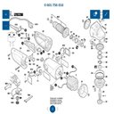 Ver imagem 4 de Carcaça do Motor para Esmerilhadeira Gws 25-230 F000601005 Bosch