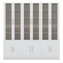 Ver imagem 2 de Armário Multiuso para Escritório com Vidro 12 Portas Branco