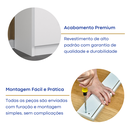 Ver imagem 5 de Armário Multiuso para Escritório com Vidro 12 Portas Branco