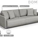 Ver imagem 3 de Sofá Retrátil e Reclinável 200cm Linho Domus