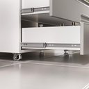 Ver imagem 3 de Conjunto de Gabinete Banheiro Creta 80cm (gabinete+cuba+espelheira) Branco Cinza