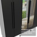 Ver imagem 7 de Guarda-Roupa Casal com Pés 6 Portas Batentes com Espelho Netuno Madesa