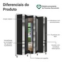 Ver imagem 5 de Guarda-Roupa Casal com Pés 6 Portas Batentes com Espelho Netuno Madesa