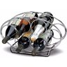 Adega Oval 6 Garrafas Vinho Espumante Porta Suporte Cromada - 3