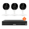 Kit Cftv Intelbras Nvr Nvd + 3 Cameras Intelbras Wifi Mibo Imx Full Hd 1080p IMX NVD - 1