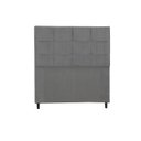 Ver imagem 1 de Cabeceira Estofada Box Casal King Size Encosto para Cama Hylux 195x126 Cm Chumbo