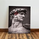 Ver imagem 6 de Kit 3 Quadro Decorativo Estátua Grega Grafite Street Art 40x28cm