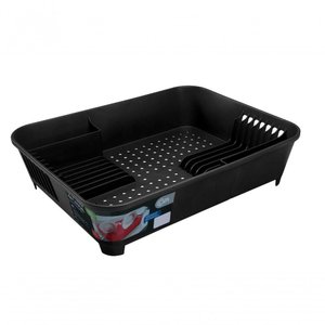 Escorredor de Louças Basic 45 X 35 X 10,5 Cm Preto Coza