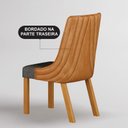 Ver mais imagens de Mesa de Jantar Belle 1,80x1,00m Orgânica Cinamomo com Kit 4 Cadeiras para Mesa de Jantar Belle Sinté