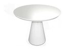 Ver imagem 1 de Mesa de Jantar Cone 80cm Laqueada Off White
