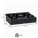 Ver imagem 3 de Fogão de Mesa 5 Bocas Venax Grand Petit Line Preto Gás Glp Automático Bivolt 26007