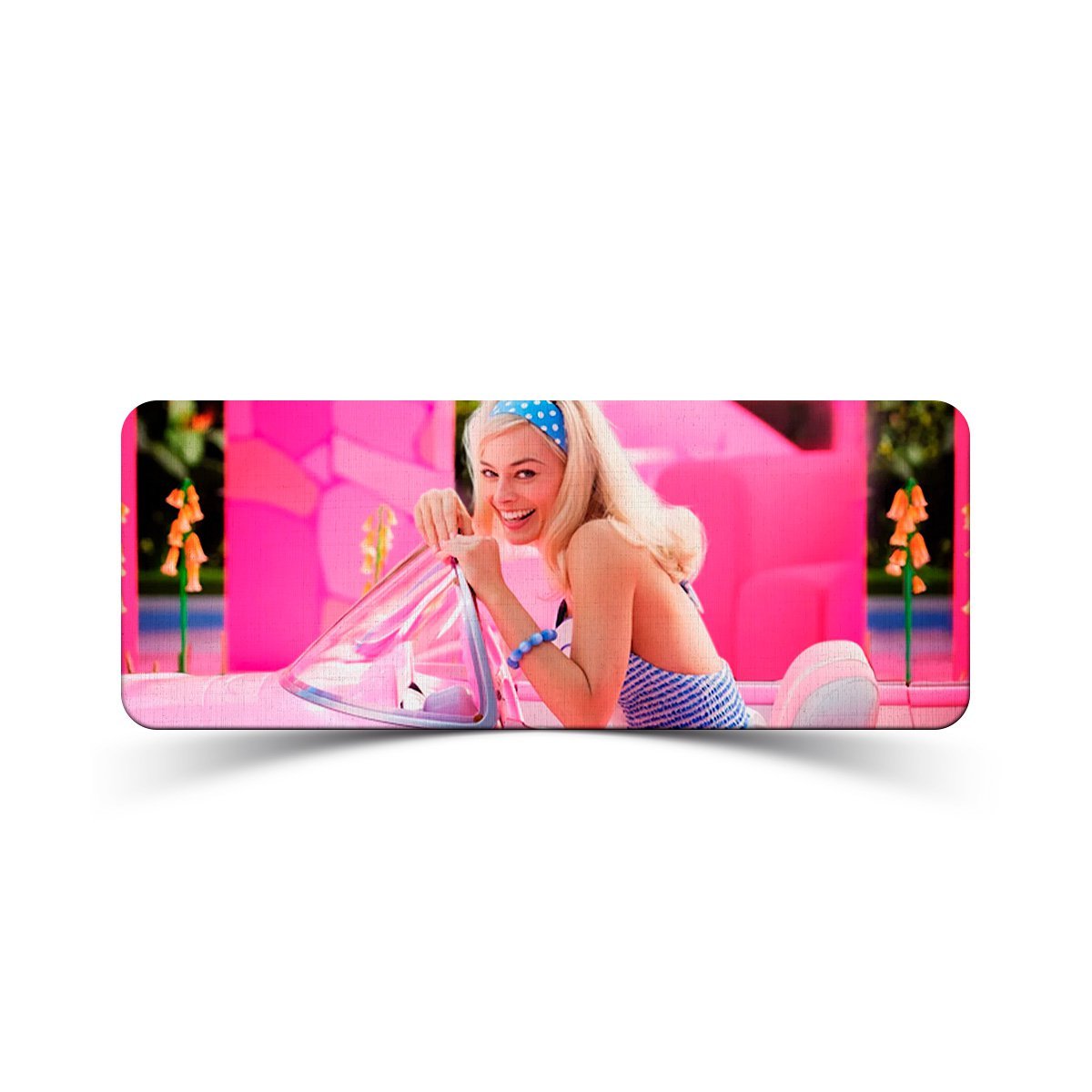 Mouse Pad Gamer Filme Barbie Carro Império da Impressão 70cm x 35cm