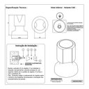 Ver imagem 2 de Acabamento de Registro Metal Pressão/gaveta 3/4':prateado/cromado