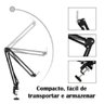 Braço Articulado Suporte de Mesa Aço para Microfone - 2