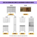 Ver imagem 7 de Armário de Cozinha Modulada Completa 6 Peças com Balcão para Pia Siena Multimóveis Mp2285 Branco
