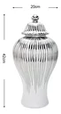 Ver imagem 5 de Vaso Prateado Decorativo Porcelana Chinesa Mesclado 42x20