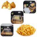 Ver imagem 4 de Fritadeira Eletrica Retangular Inox Doméstica Economica 1 Litro - 110v