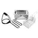 Ver imagem 5 de Fritadeira Eletrica Retangular Inox Doméstica Economica 1 Litro - 110v