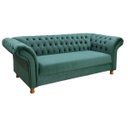 Ver imagem 2 de Namoradeira Chesterfield Conde Veludo:Verde