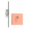 Fechadura Trava Rolete Porta Pivotante Pado Rose Quadrada Ro - 1