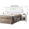 Cabeceira para Cama Queen Lille Flex Branco Carmolar - 4