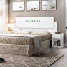 Cabeceira para Cama Queen Lille Flex Branco Carmolar - 1