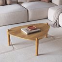 Ver imagem 1 de Mesa de Centro Orgânica Pé Madeira Complementos