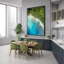 Ver imagem 4 de Quadro Canvas Oceano e Ilha 90x60cm Mold Preta