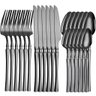 Talheres 24 Peças Faqueiro Jogo De Jantar inox  Itens Mesa Posta Buffet Hotel - 1