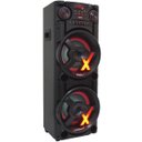 Ver imagem 3 de Caixa Som Amplificada Bluetooth 1900W Rms Woofer Fm Usb Led Tws Bivolt + 2 Microfones ACA 1900 New