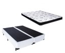 Ver imagem 1 de Cama Box Queen Colchão Mola Ensacada Belos Sonhos + Box Sintético 67x158x198 Branco