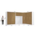 Ver imagem 4 de Quarto Modulado Kappesberg Adapt Branco/Nogueira 5 Peças 418cm x 263cm