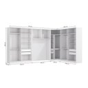 Ver imagem 3 de Quarto Modulado Kappesberg Adapt Branco/Nogueira 5 Peças 418cm x 263cm