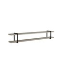 Ver imagem 1 de Prateleira Multiuso 180cm com Suporte em Metal 100% Mdf Cor:grigio com Preto