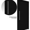 Ver imagem 4 de Porta de Alumínio de Giro Lambri 215x95cm com Puxador de 60cm Lucasa Ideale Abertura Esquerda Preto