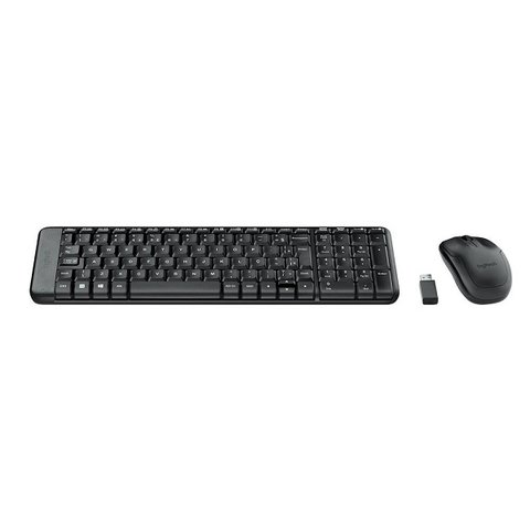 Kit Teclado e Mouse Wireless Logitech MK220 Preto - 920-004431