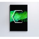 Ver imagem 1 de Quadro Hexágono Playstation - 60x40 Cm - Adesivo Fotográfico