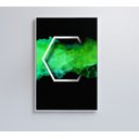 Ver imagem 3 de Quadro Hexágono Playstation - 60x40 Cm - Adesivo Fotográfico