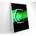 Ver imagem 2 de Quadro Hexágono Playstation - 60x40 Cm - Adesivo Fotográfico