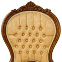 Ver imagem 6 de Cadeira Clássica com Estofado Dourado a: 105cm L: 53cm C: 54cm