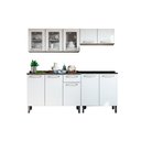 Ver imagem 1 de Kit de Cozinha Modulada 4 Peças Evidence (2 Armários + 2 Balcões) C4P54 Branco - Bertolini
