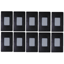 Ver imagem 3 de Kit 10 Balizador Poptem Embutido Preto Spot Iluminador Retangular