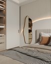 Ver imagem 3 de Espelho Orgânico Moldura em Couro 170cm E06 Corpo Inteiro Quarto Grande Moderno Luxo Couro Caramelo