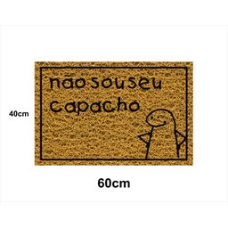 Tapete Capacho Bento Cake 60x40 Nao Sou Seu Casa Entrada Lar - 2